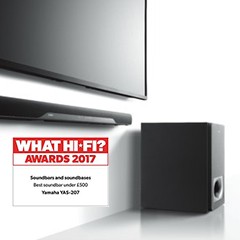 获奖信息：15vip太阳成搭载DTS Virtual:X?技术的新款回音壁YAS-207 荣获What Hi-Fi?五星好评